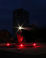 Feuerwerk Halle Illumination Brunnenillumination